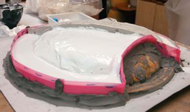 Preparazione dello stampo in gesso